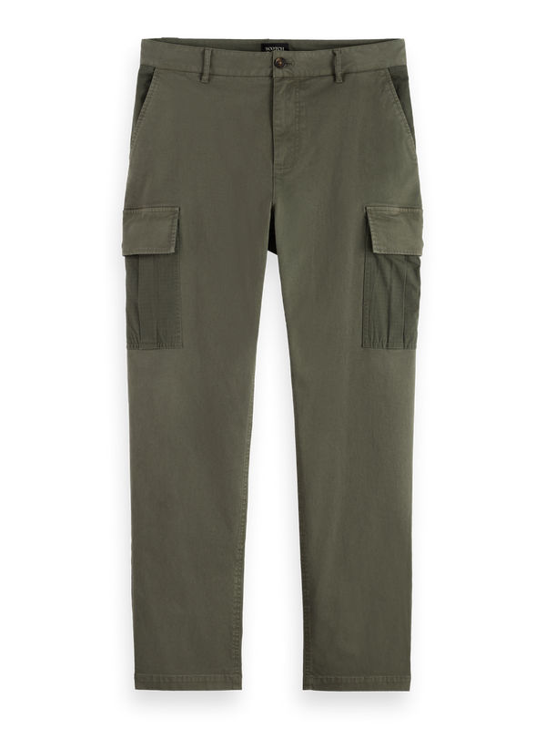 Harper- Garment-Dyed Cotton Blend Loose Tapered Cargo
