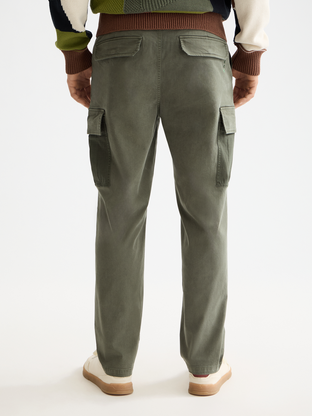 Harper- Garment-Dyed Cotton Blend Loose Tapered Cargo
