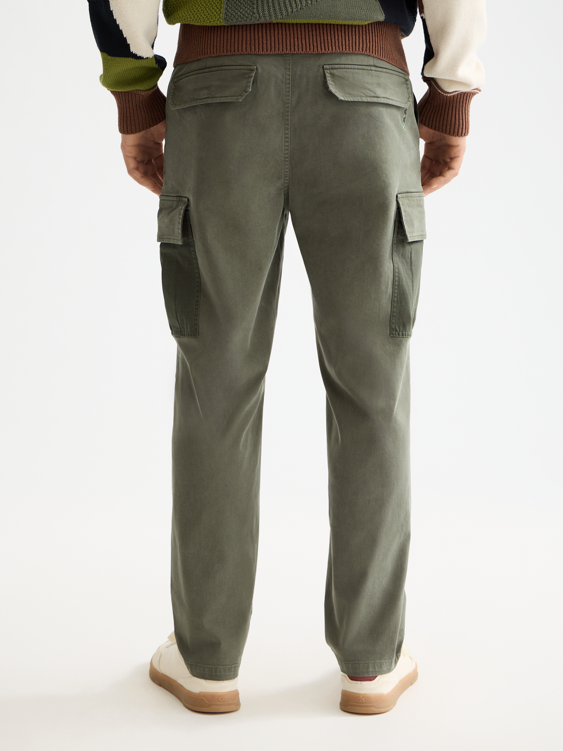Harper- Garment-Dyed Cotton Blend Loose Tapered Cargo