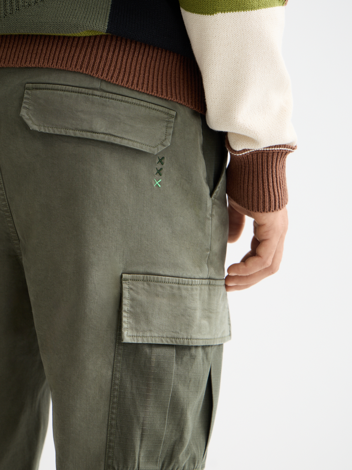 Harper- Garment-Dyed Cotton Blend Loose Tapered Cargo