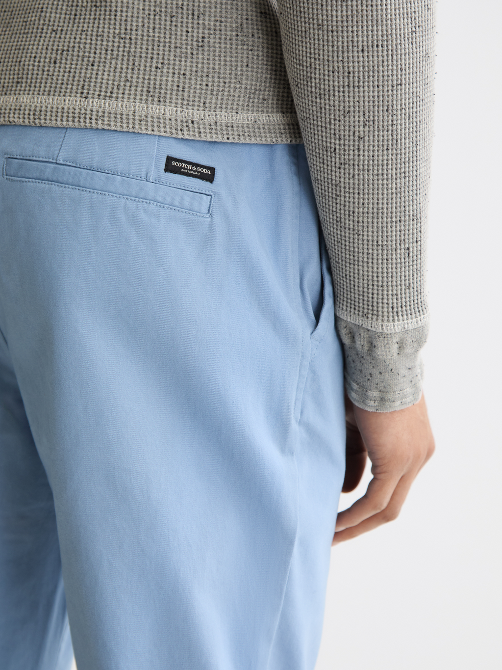 Collection Seasonal Core - Stuart - Chino en mélange de coton lavé coupe slim