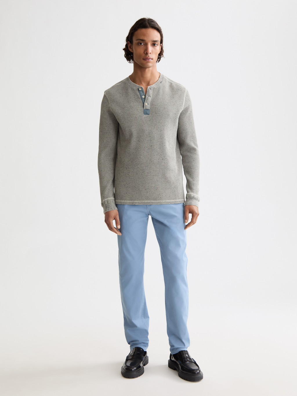Collection Seasonal Core - Stuart - Chino en mélange de coton lavé coupe slim