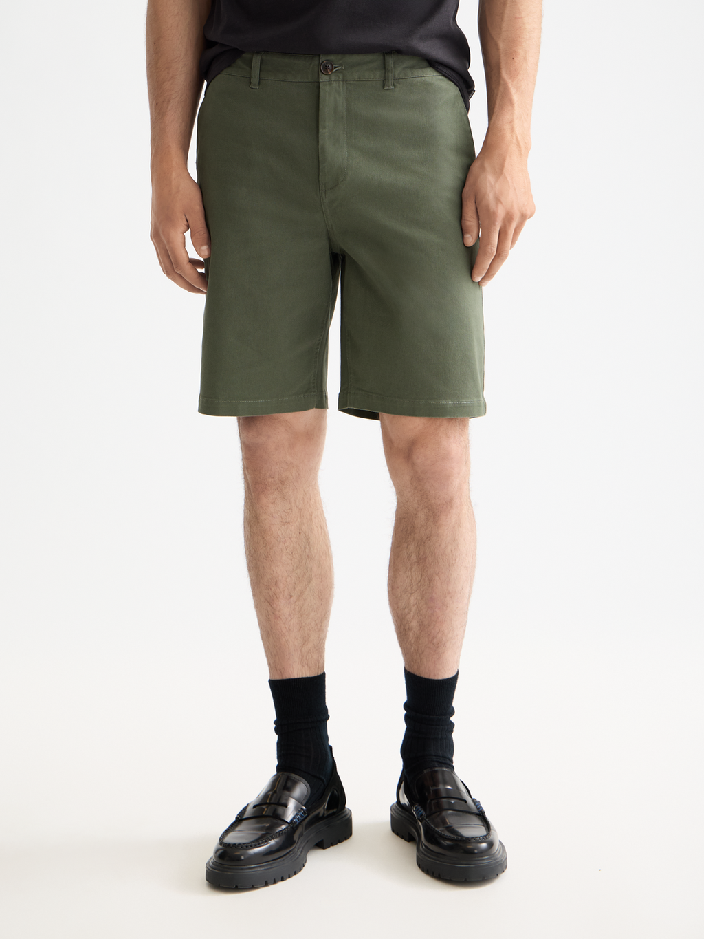 Collection Seasonal Core - Short Stuart coupe classique en mélange de coton lavé