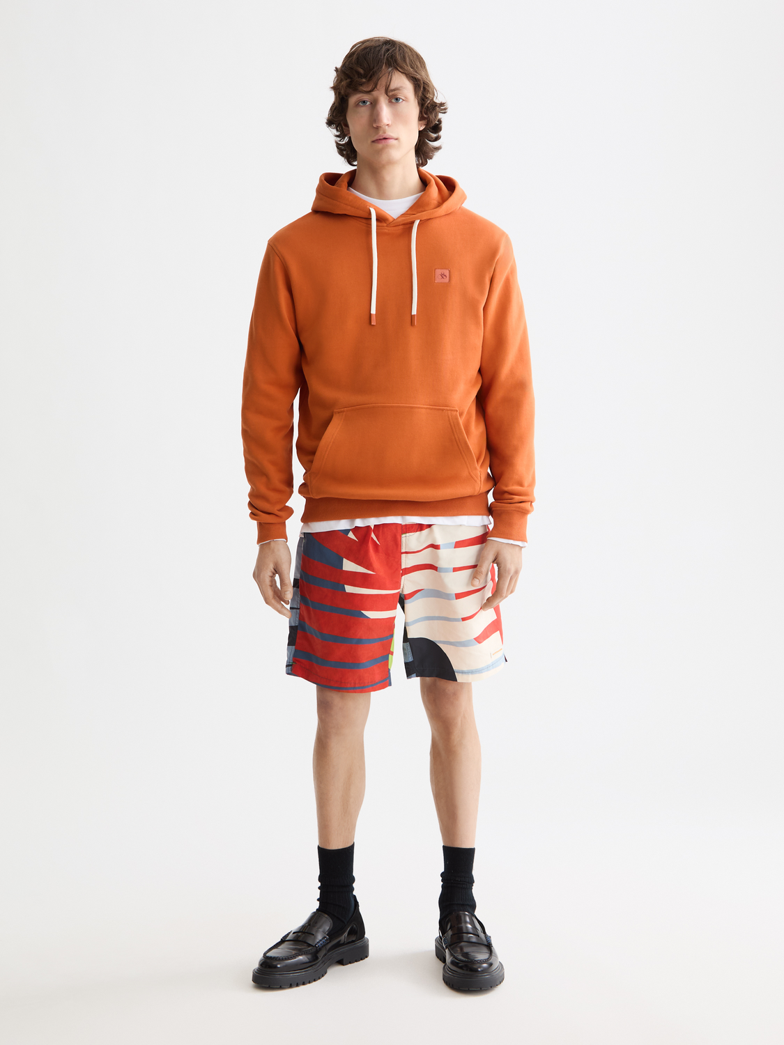 Seasonal Core - Regular-Fit Logo Badge Hoodie