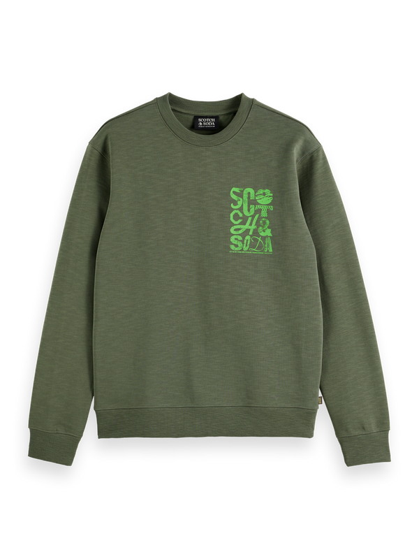 Sweat-shirt avec logo poitrine gauche