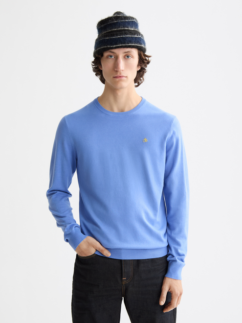 Seasonal Core – Rundhals-Pullover aus Ecovero-Mischgewebe in regulärer Passform