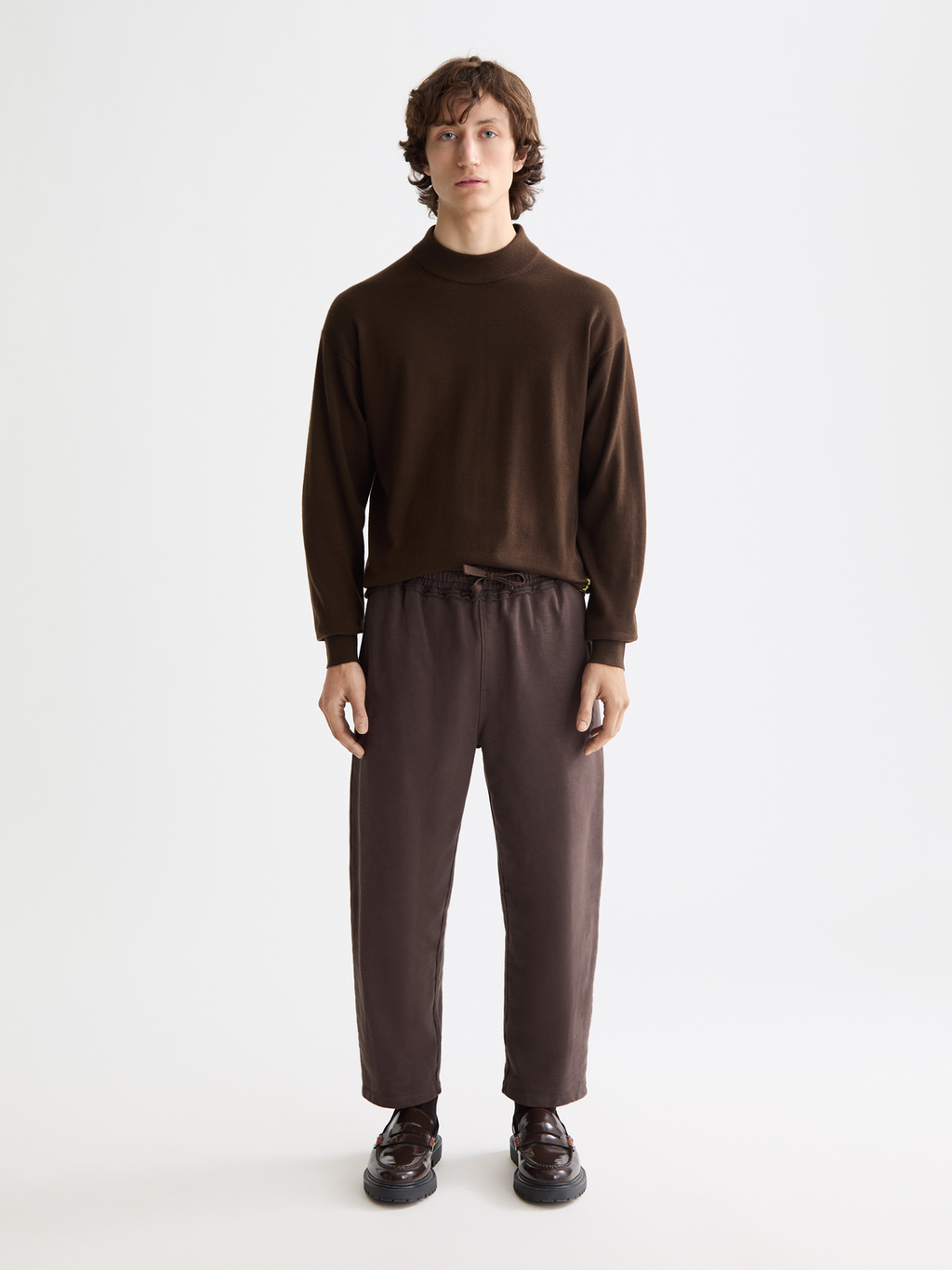 Seasonal Core - Dropped Shoulder Mock Neck Pullover