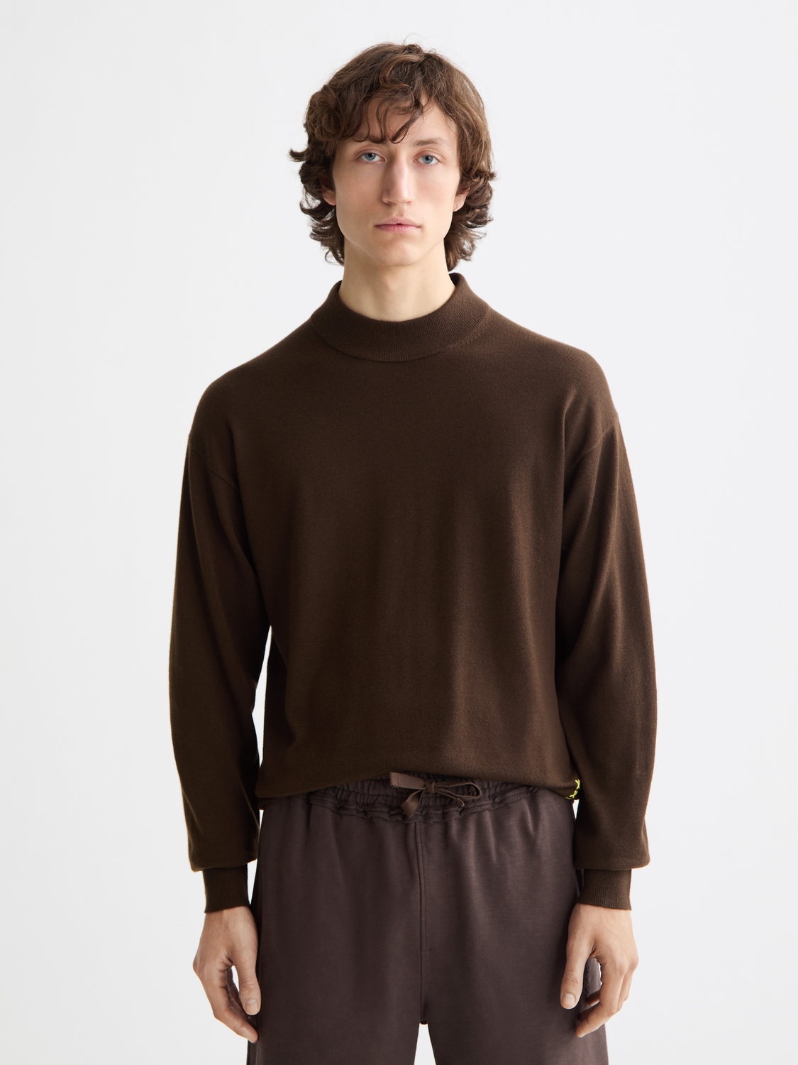 Seasonal Core - Dropped Shoulder Mock Neck Pullover