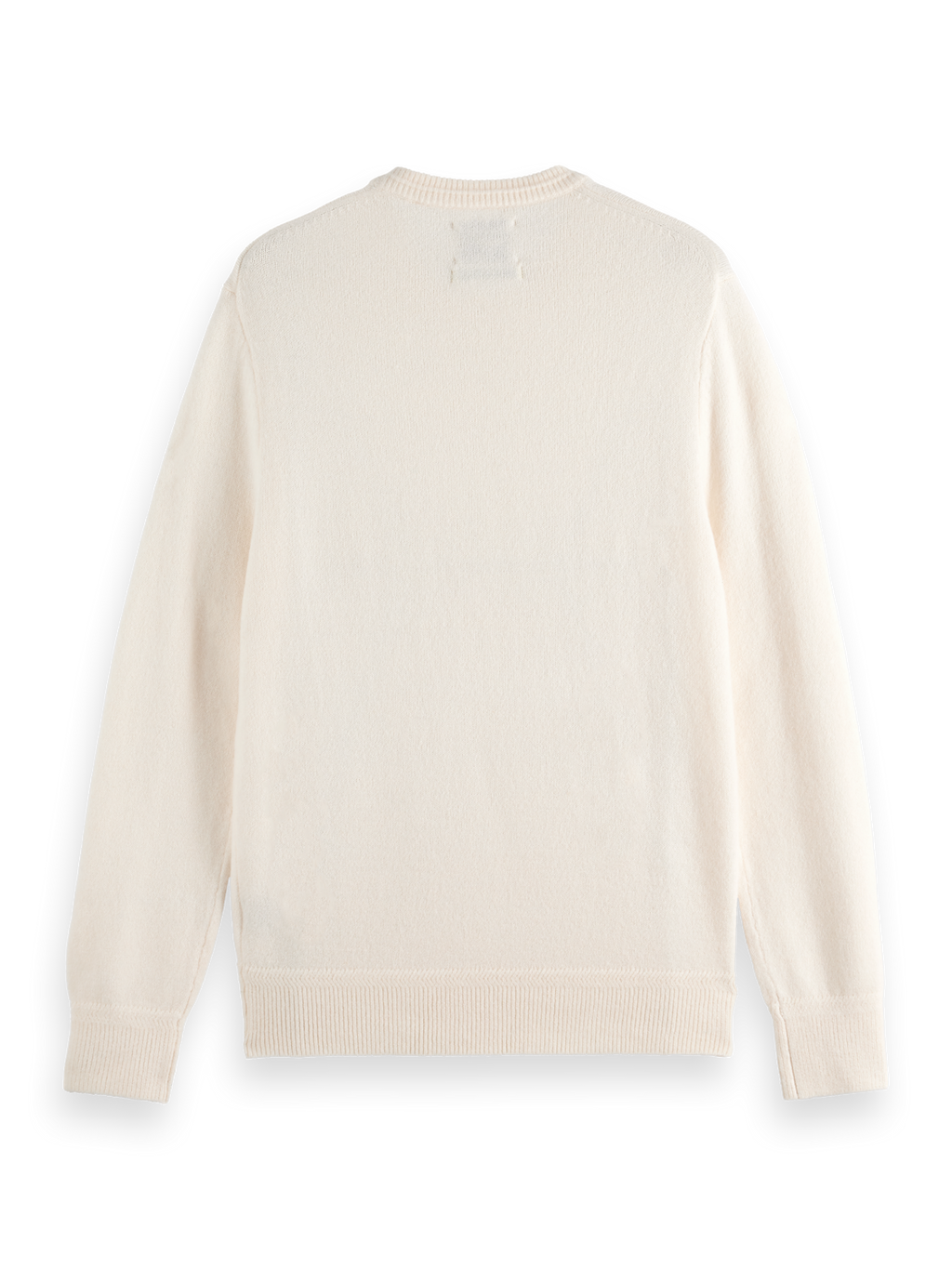 Col rond en maille douce coupe droite
