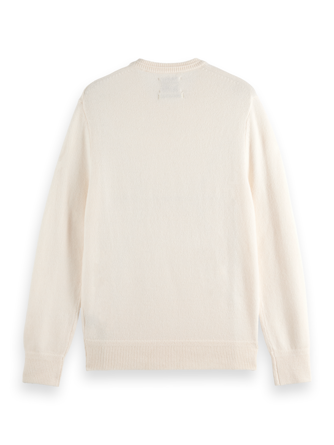 Col rond en maille douce coupe droite