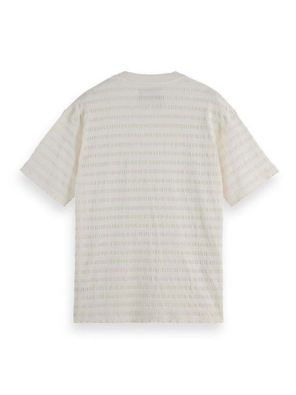 Relaxed-Fit Horizonal Textured T-Shirt
