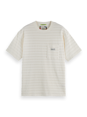 Relaxed-Fit Horizonal Textured T-Shirt