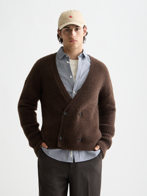 Gilet en maille poilue
