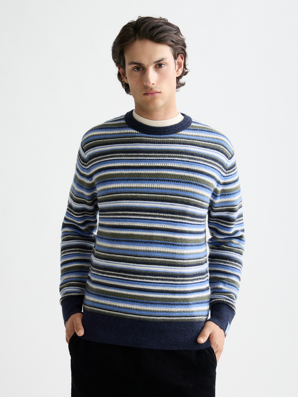 Soft Knit Striped Regular Fit Pullover