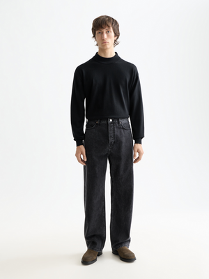 Essentials —  The Pitch Loose Fit Jeans — Black Buzz