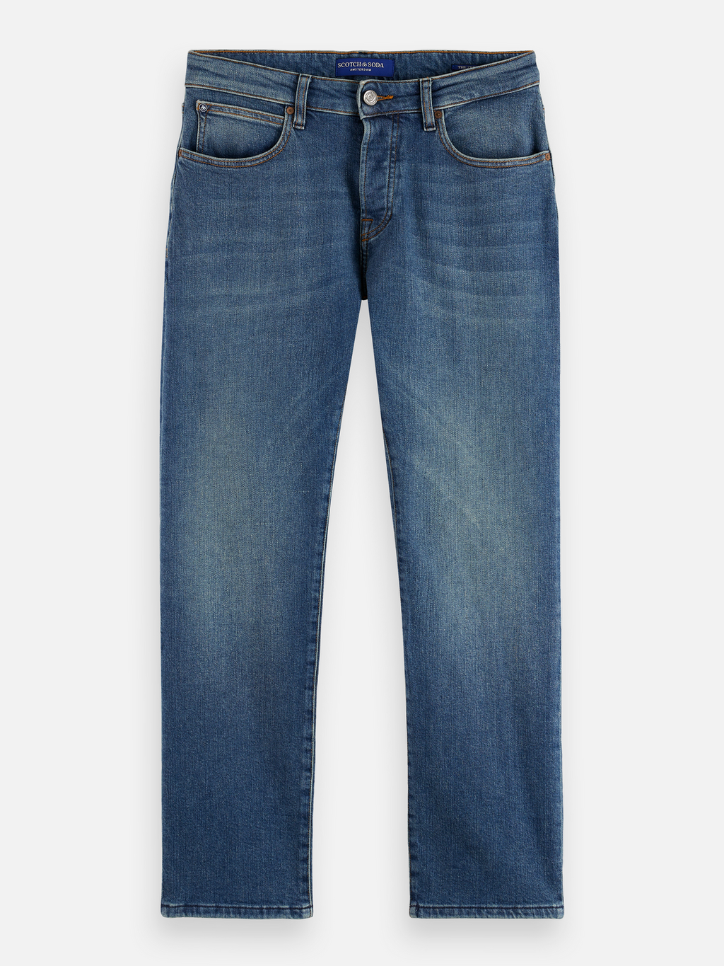 Essentials —  The Zee straight fit jeans — Blue Moves