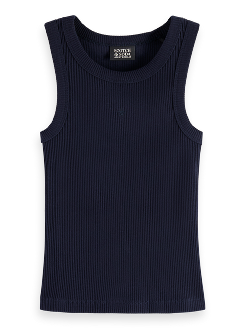 Mädchen Geripptes Tanktop mit schmaler Passform