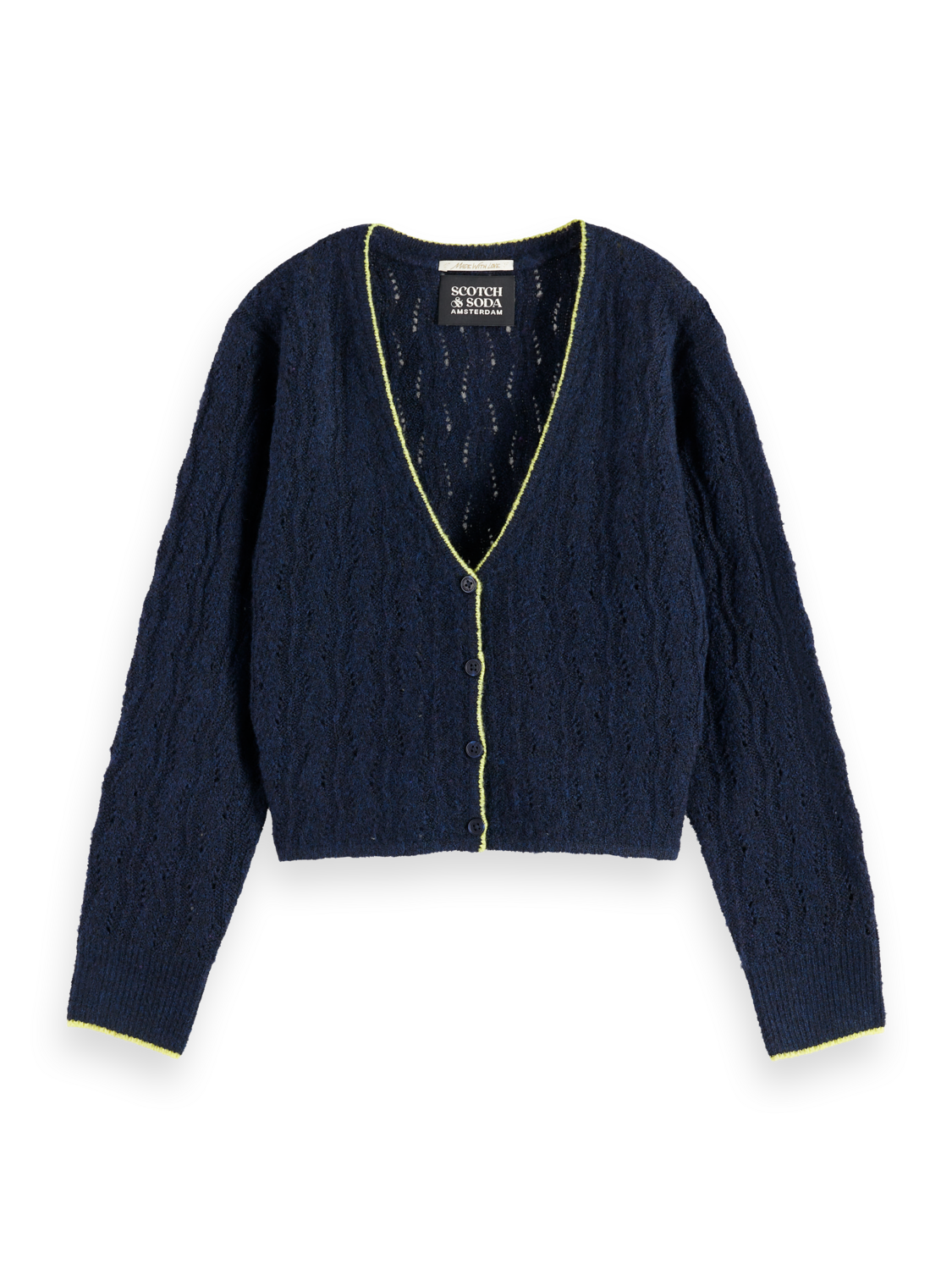 Lightweight Ajour-Knitted Cardigan