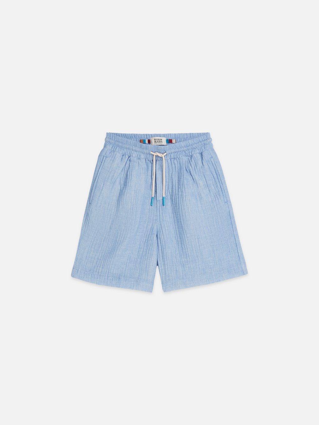 Cotton Chambray Pullon Shorts