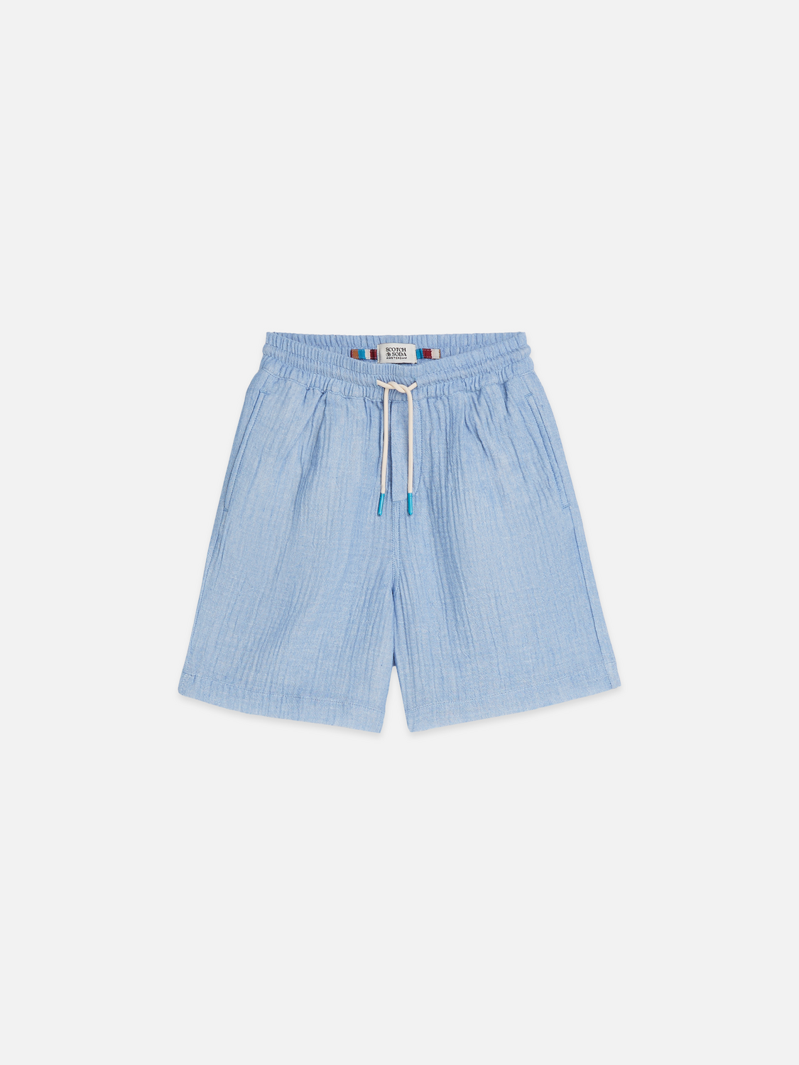 Cotton Chambray Pullon Shorts