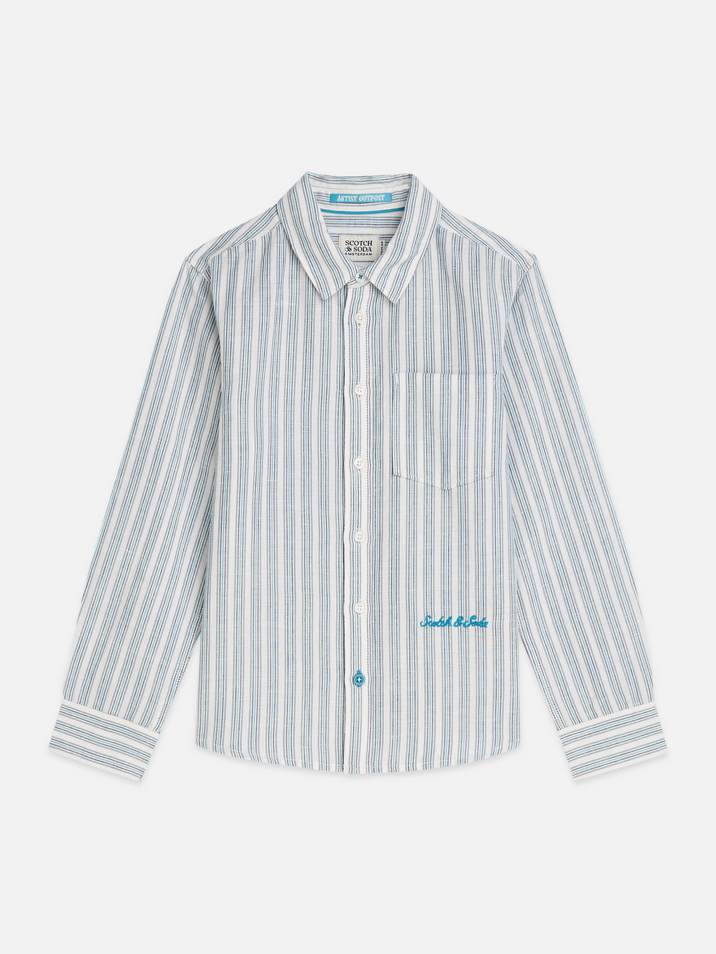 Yarndyed Striped Linen Cotton Shirt