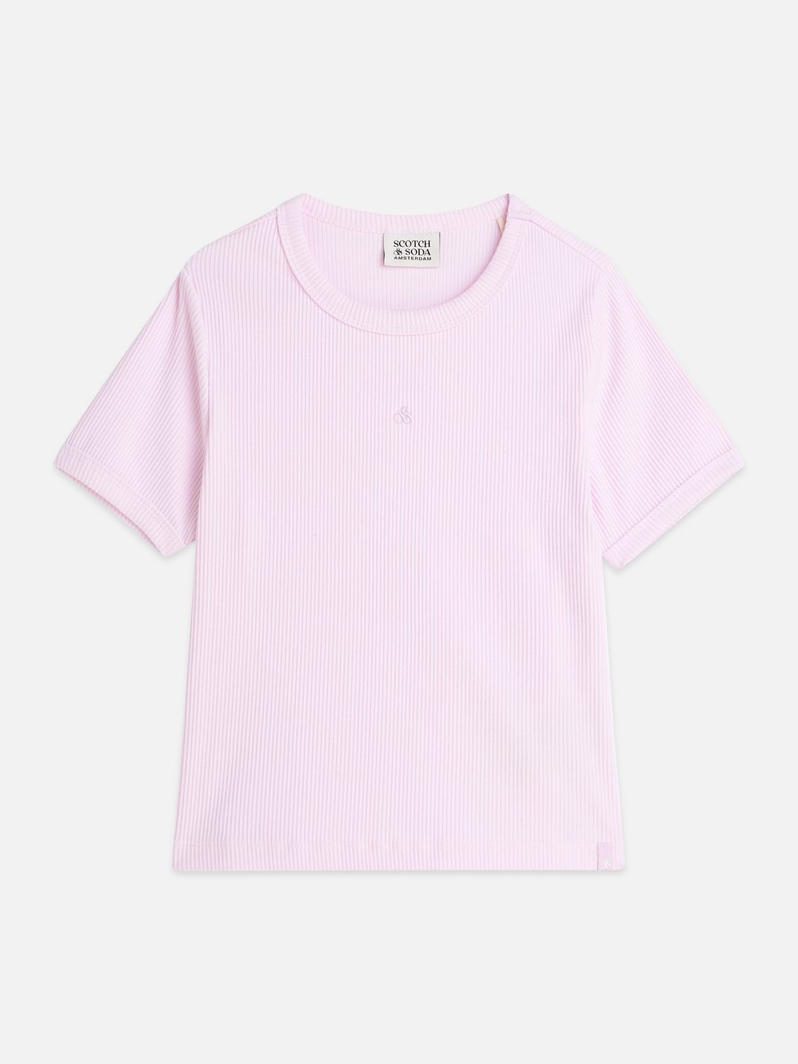 Geripptes Slimfit-T-Shirt Saison-Kollektion