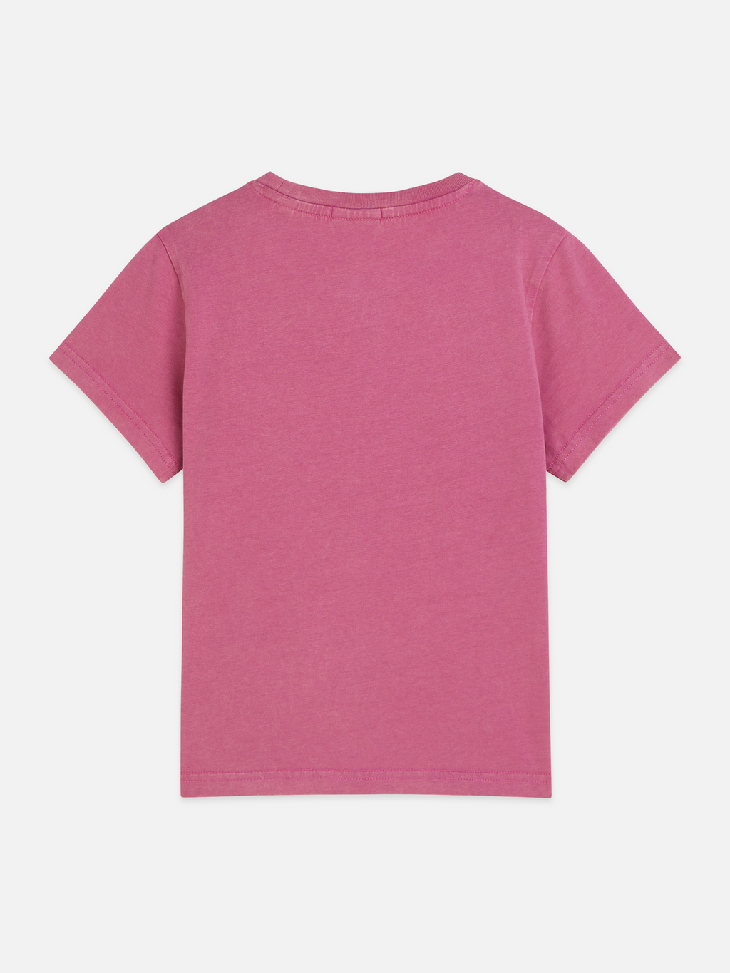 T-shirt coupe décontractée teint en pièce avec illustration sur le devant