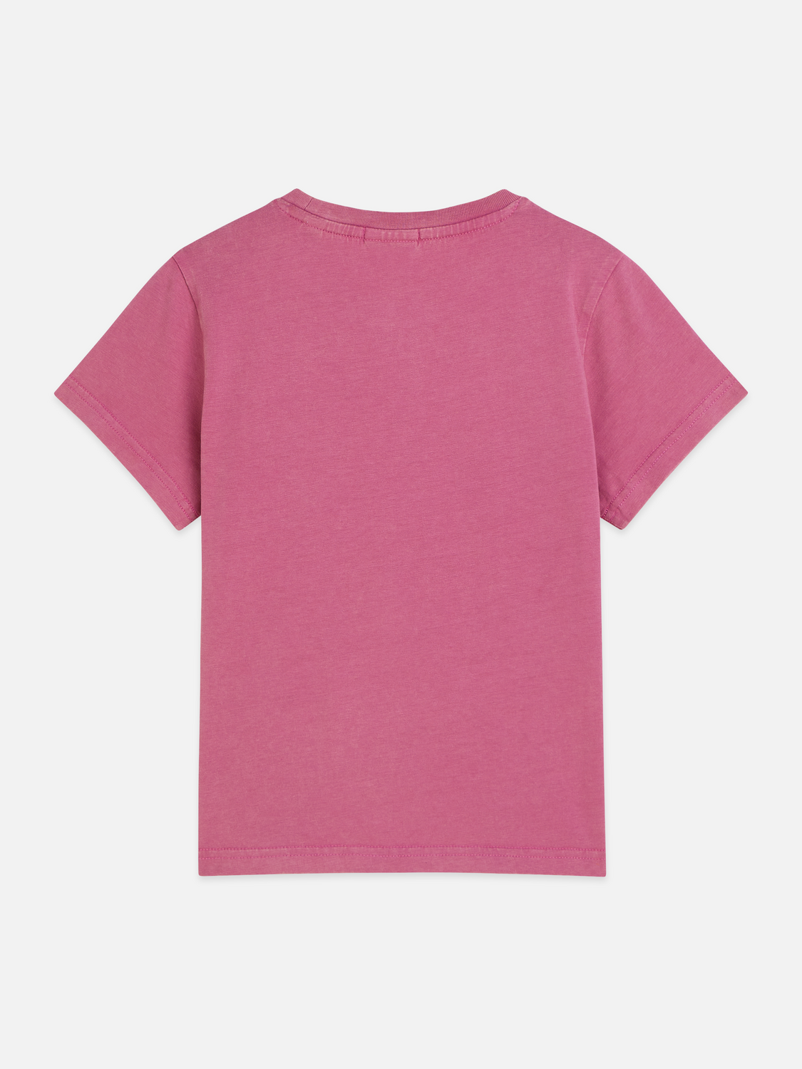 T-shirt coupe décontractée teint en pièce avec illustration sur le devant