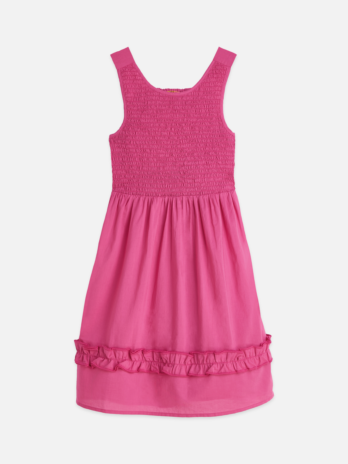 Girls' Smocked Top Cotton Dress