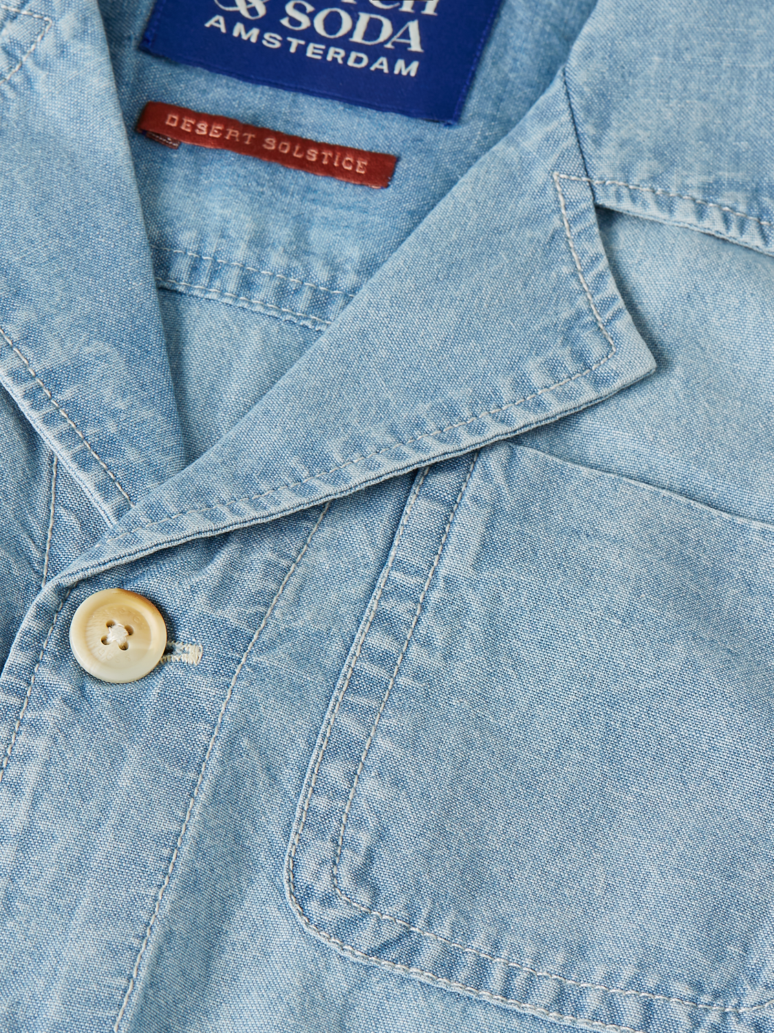 Leichter Chambray-Playsuit