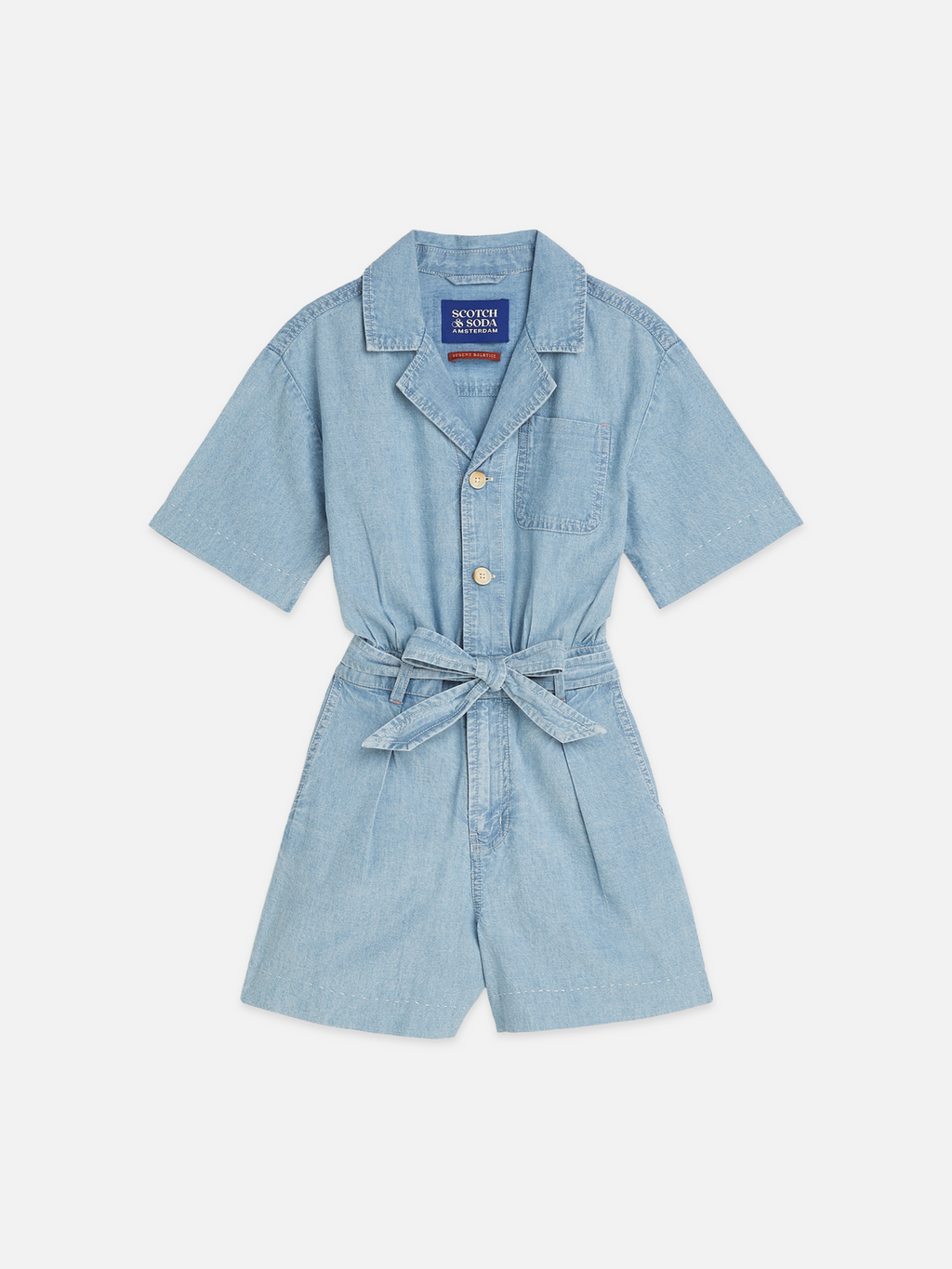 Lightweight Chambray Playsuit