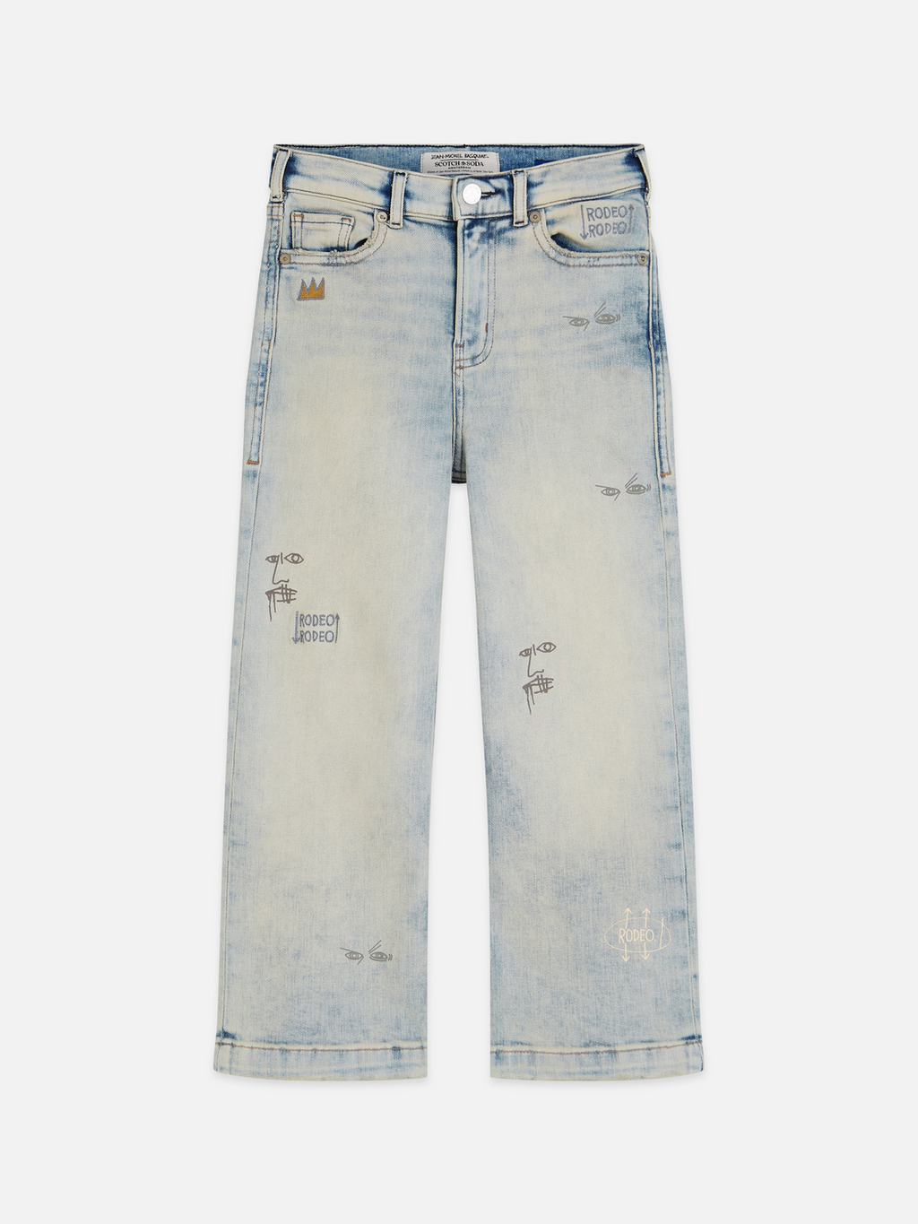 Scotch & Soda x Basquiat Girls' The Deep Loose Jeans