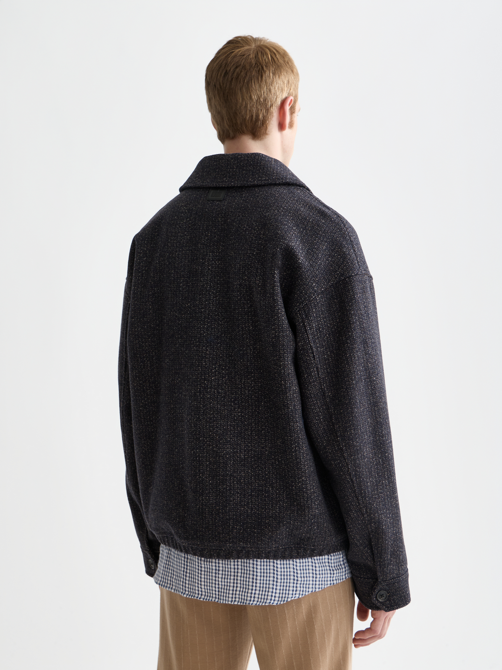 Veste en laine texturée