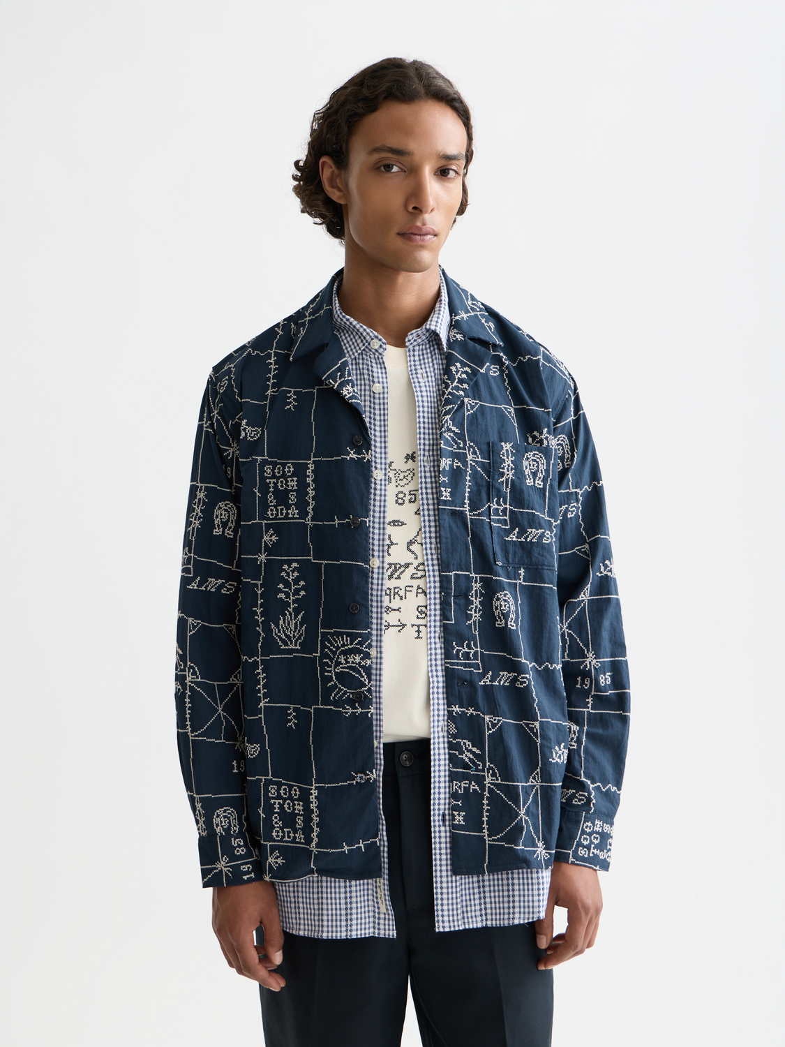 Allover Embroidered Shirt