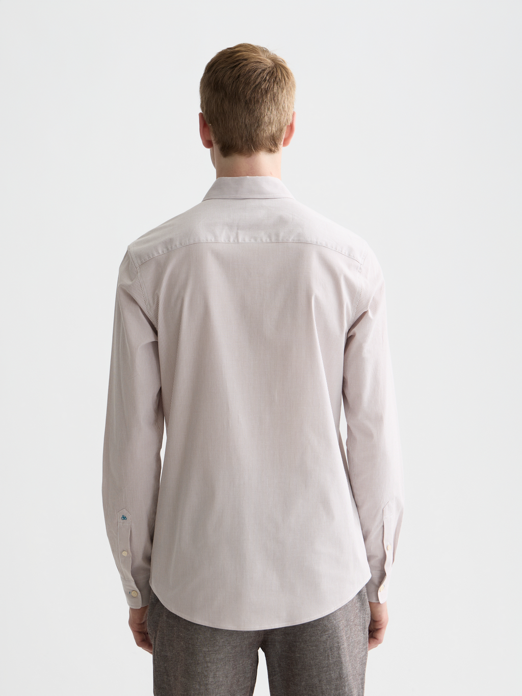 Striped Slim-Fit Poplin Shirt