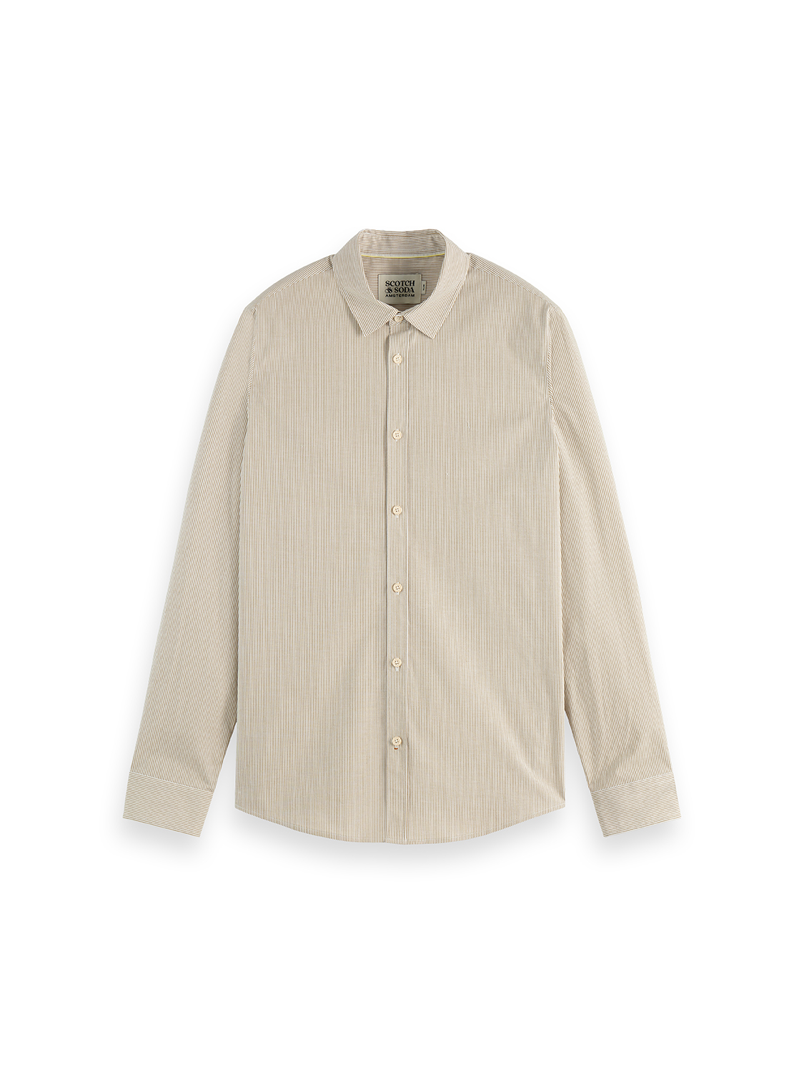 Striped Slim-Fit Poplin Shirt
