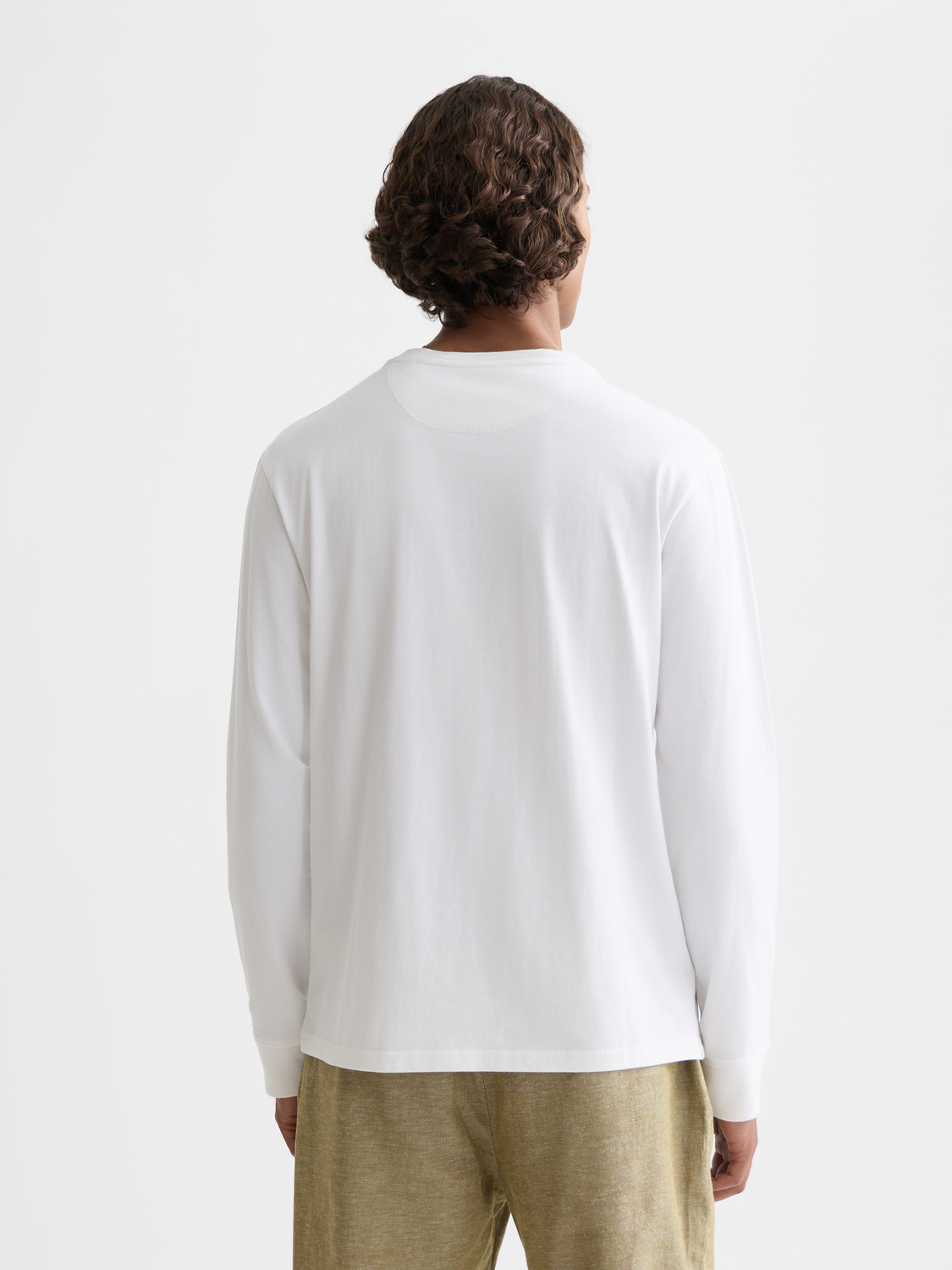 Chest Logo Regular-Fit  Long-Sleeved T-Shirt