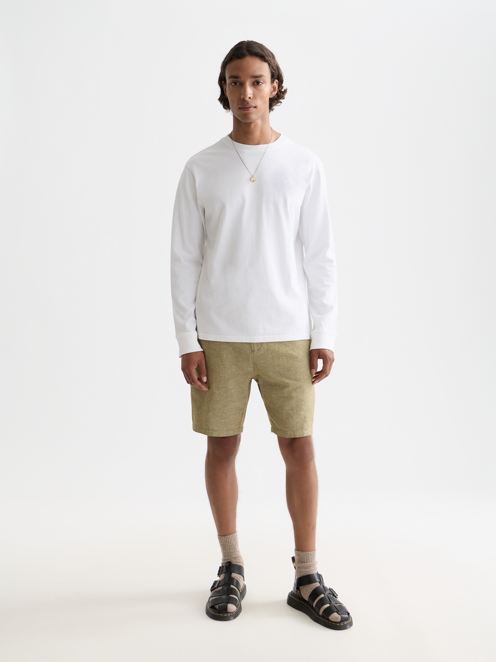Chest Logo Regular-Fit  Long-Sleeved T-Shirt