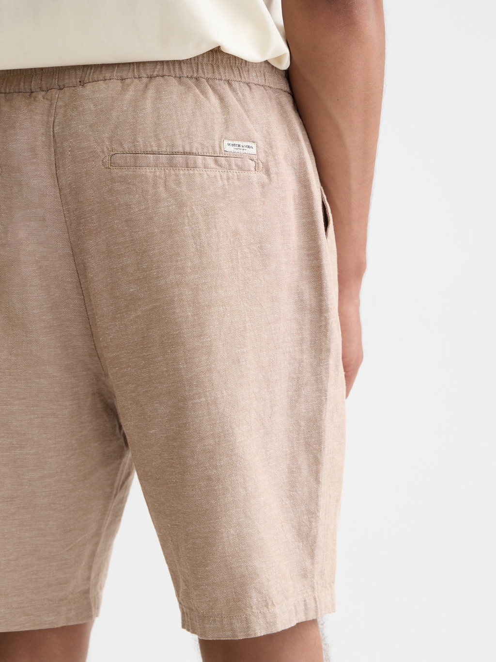 Shorts chino en coton-lin coupe droite - Un classique de saison