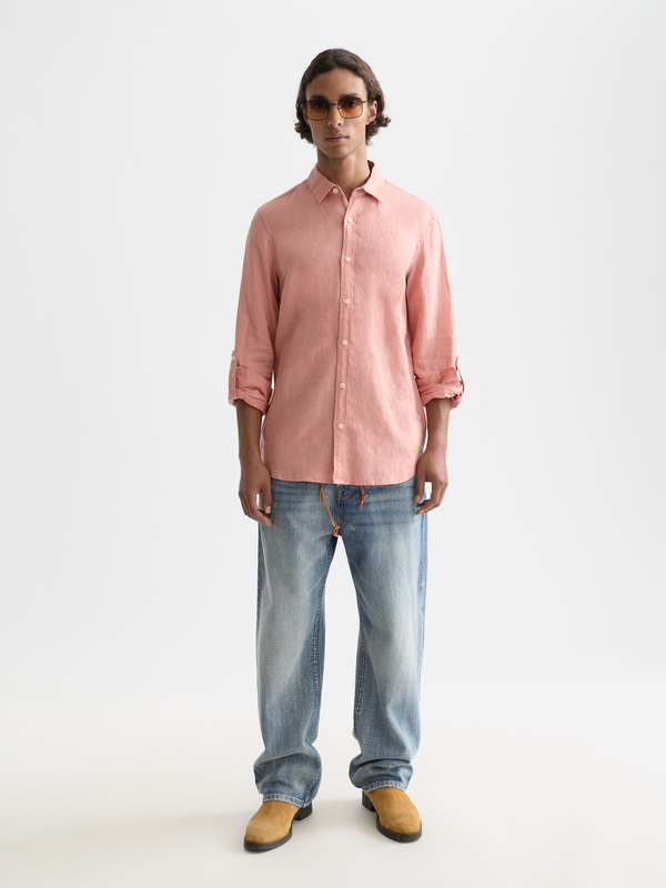 Seasonal Essentials —  Linen Regular-Fit Shirt