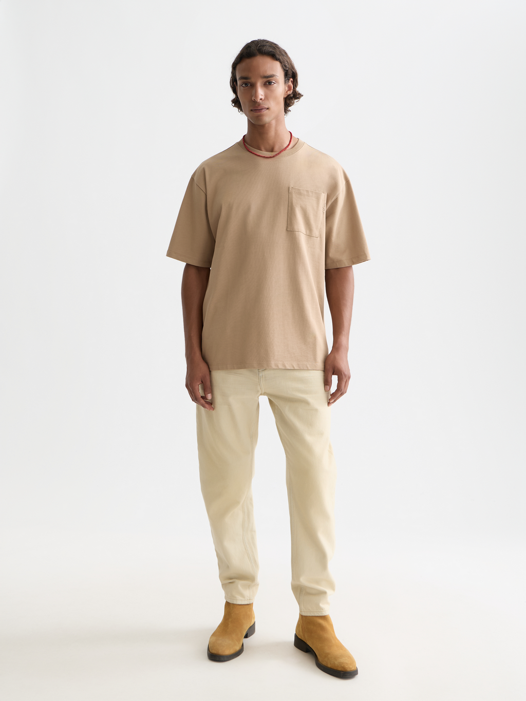 Seasonal Core 3 Crosses Chest Pocket Loose-Fit T-Shirt