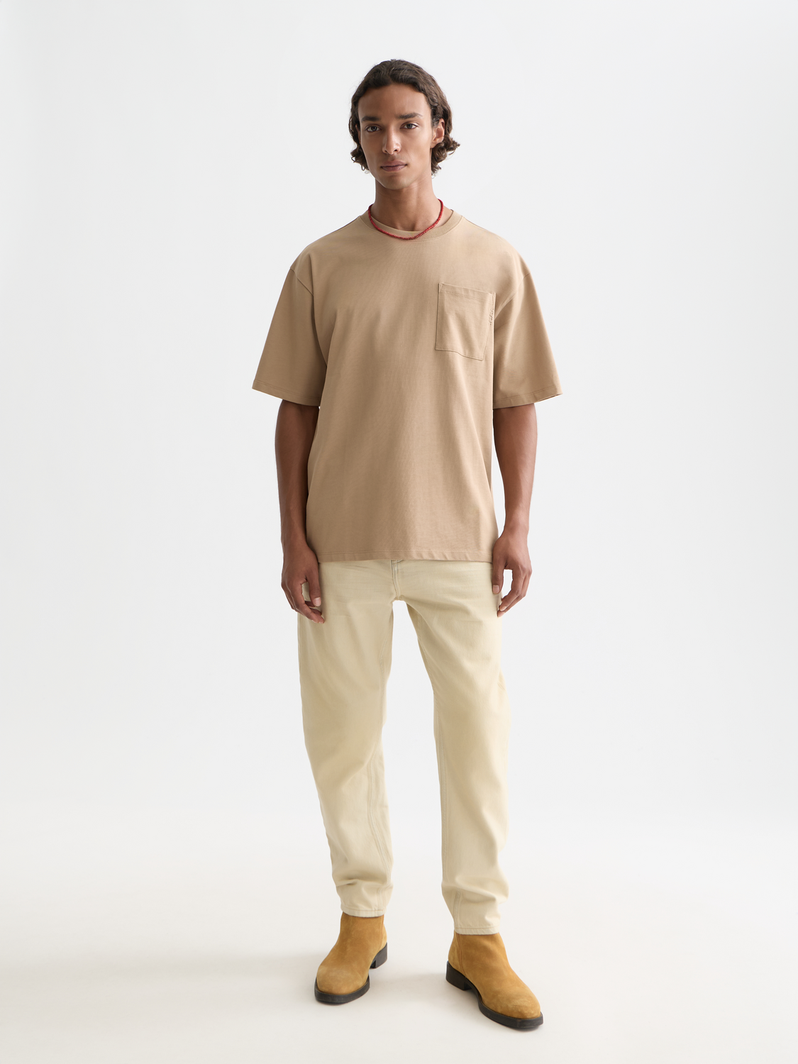 Seasonal Core 3 Crosses Chest Pocket Loose-Fit T-Shirt