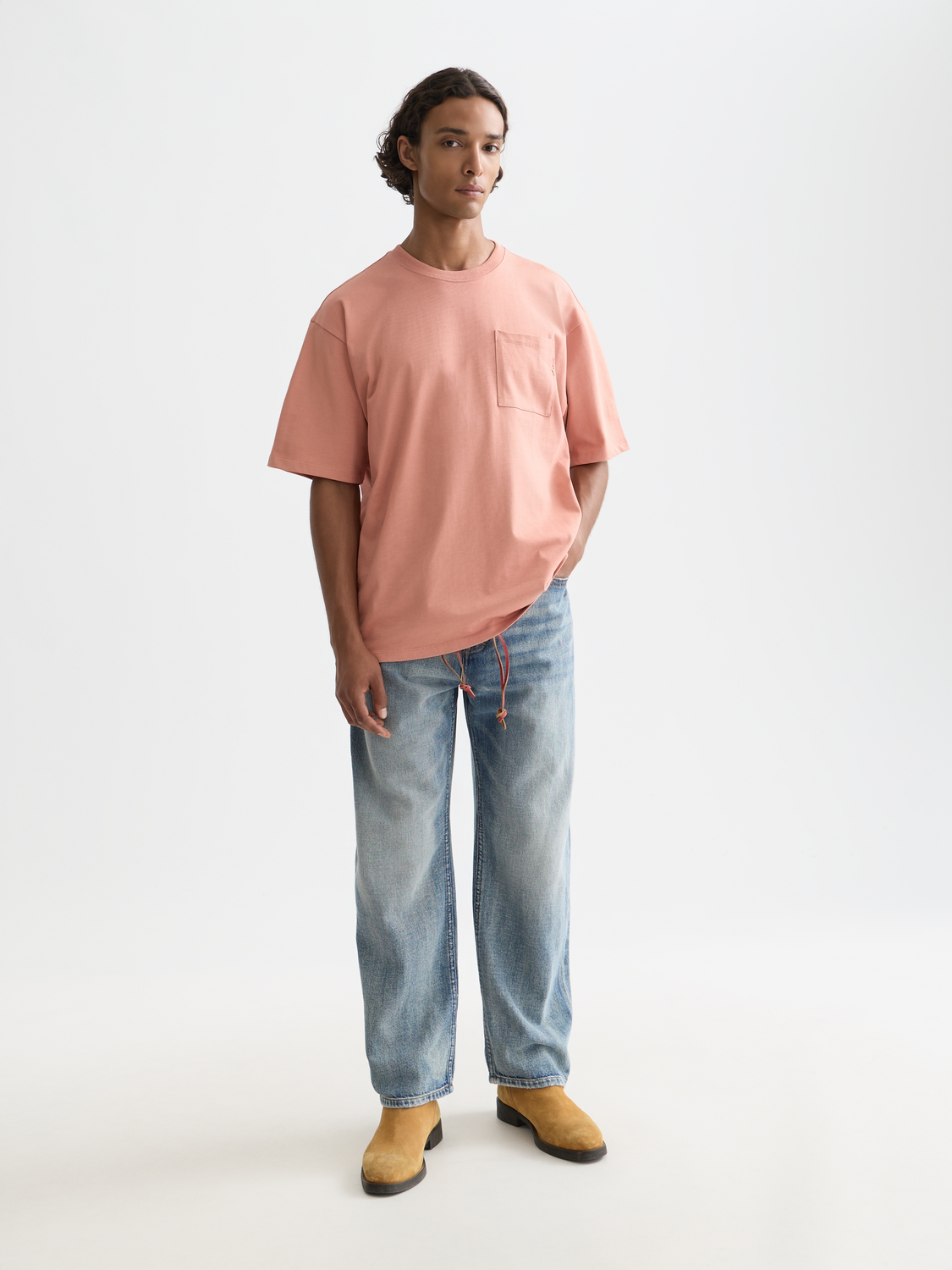 Seasonal Core 3 Crosses Chest Pocket Loose-Fit T-Shirt