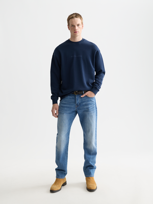 Seasonal Essentials —  Front Chest Logo Relaxed-Fit Sweatshirt