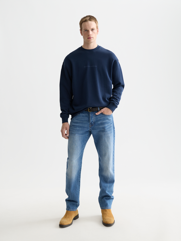 Seasonal Essentials —  Front Chest Logo Relaxed-Fit Sweatshirt