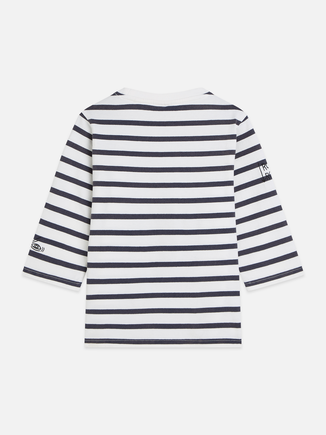 T-shirt coupe décontractée Basquiat à rayures bretonnes