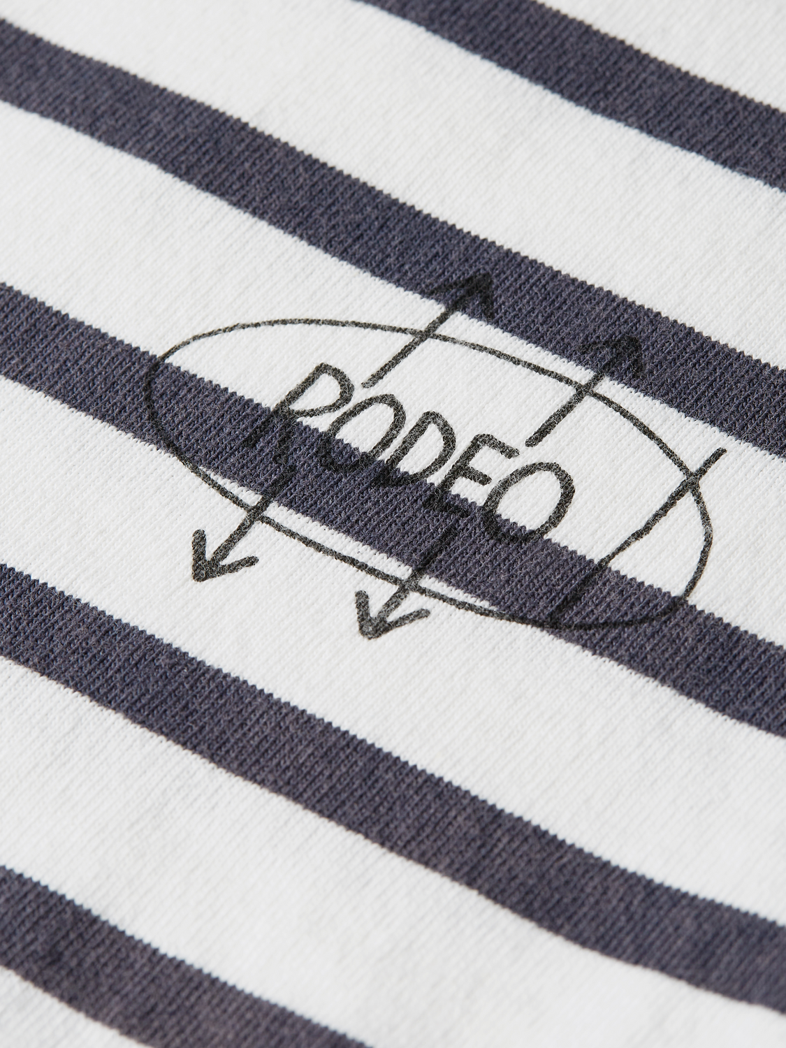 T-shirt coupe décontractée Basquiat à rayures bretonnes
