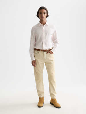 Striped Linen Regular-Fit Shirt