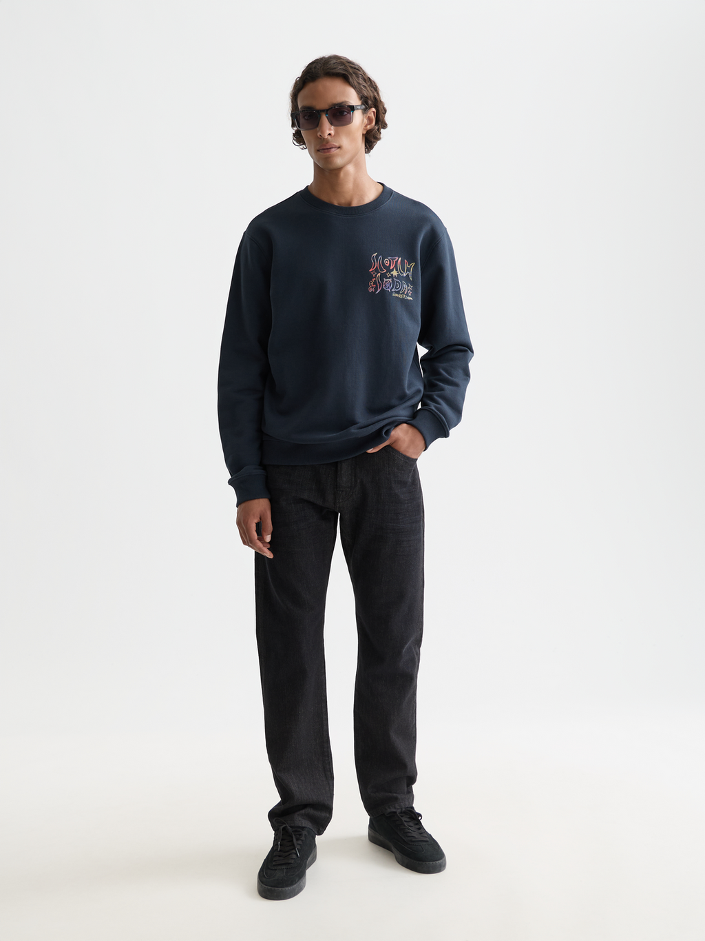 Front And Back Artwork Regular-Fit Sweatshirt