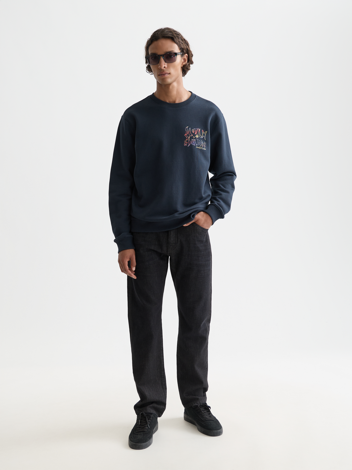 Front And Back Artwork Regular-Fit Sweatshirt